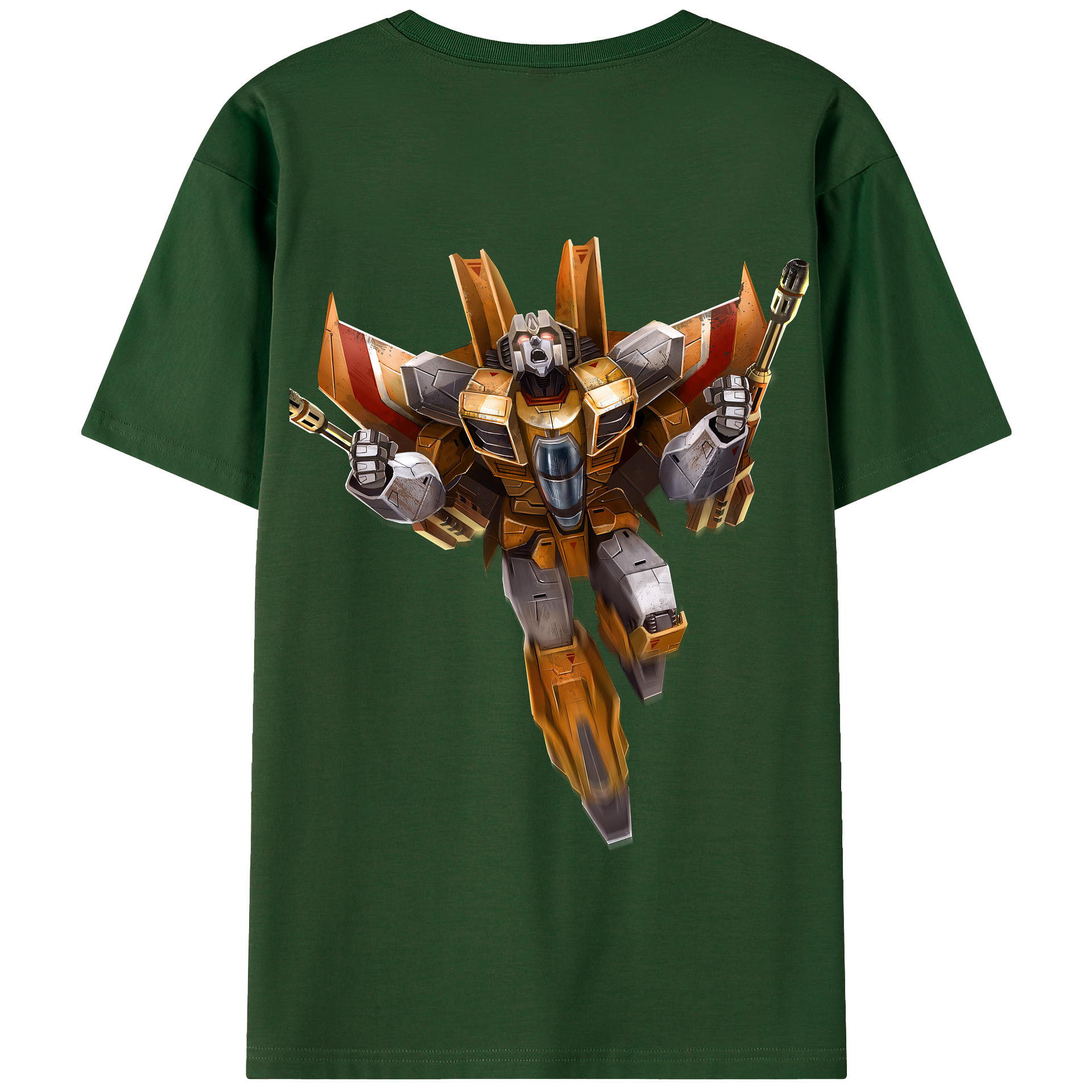 （画像用） Transformers トランスフォーマー 綿100％半袖Tシャツ（背面プリント）